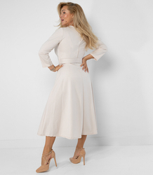 Classic strapless flared midi dress ELISE 2