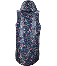 Long sleeved waistcoat with flowers and leaves