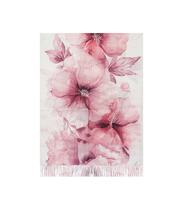 Women's floral pattern scarf 180x70