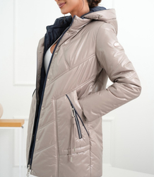 Women's Transitional Warm Jacket Elegant Hoodie Autumn Rose