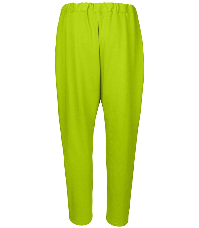 Women&#39;s fabric trousers with a BAGGY tab