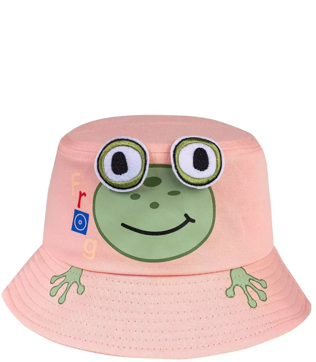Children's hat BUCKET HAT frog