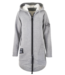 Designer long parka sweatshirt thick warm