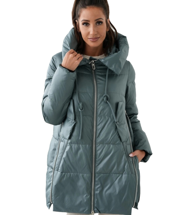 Women's Warm Warmed Elegant Jacket with Hood For Winter MAJA