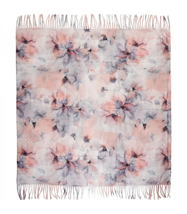 Delicate elegant women's shawl shawl with tassels