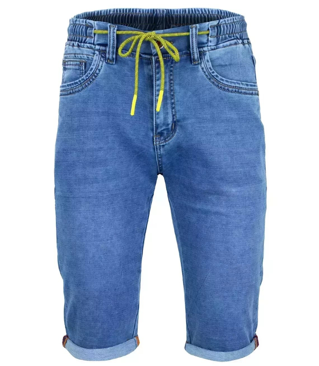 Men's denim shorts tie shorts