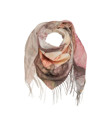 Women's scarf with floral pattern 100x100