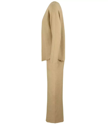 Sweater set tracksuit knit sweatshirt pants