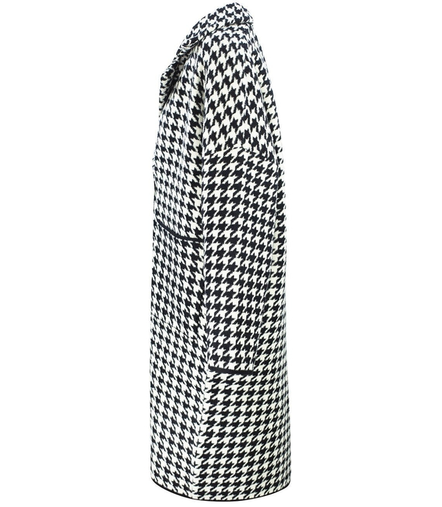 Ciepła KURTKA marynarka PŁASZCZ w Pepitkę