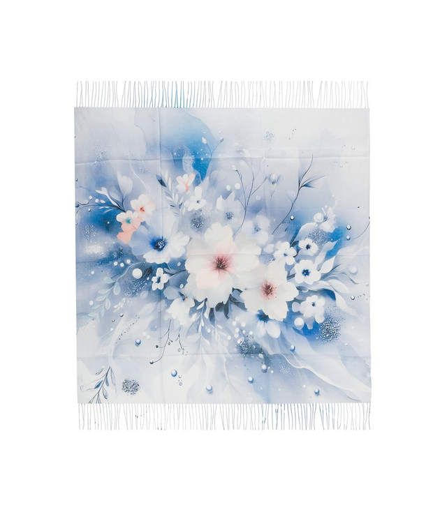 Women's floral pattern scarf 180x70