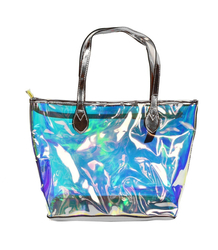 Large hologram shopper bag stylish urban