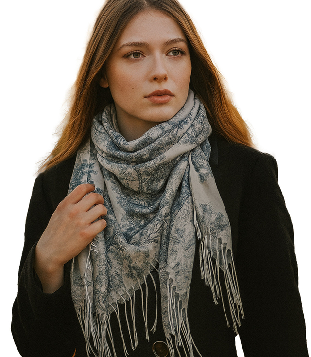 Sling with stylish spring pattern 100x100