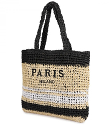 PARIS MILANO striped boho handbag 