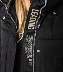 Long winter quilted coat SUZANA warm jacket PLUS SIZE