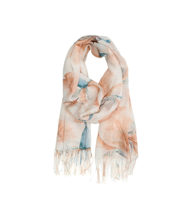 Women's floral pattern scarf 180x70