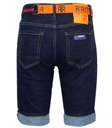 Men's denim shorts shorts + belt