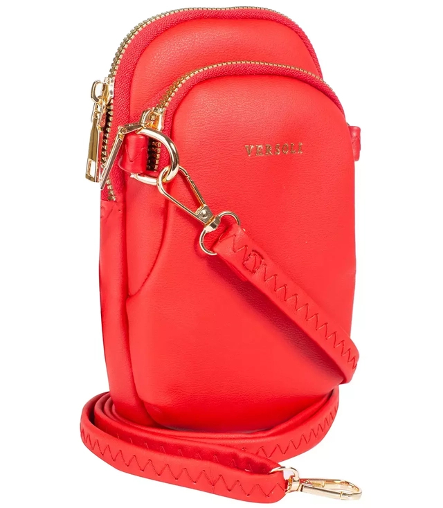 Small mini bag with 2 zipper compartments sachet