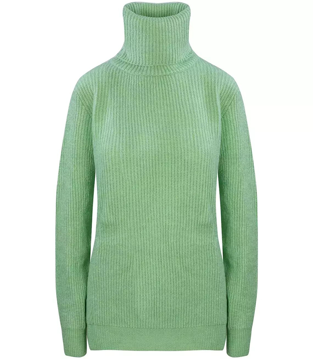 Classic ribbed turtleneck sweater