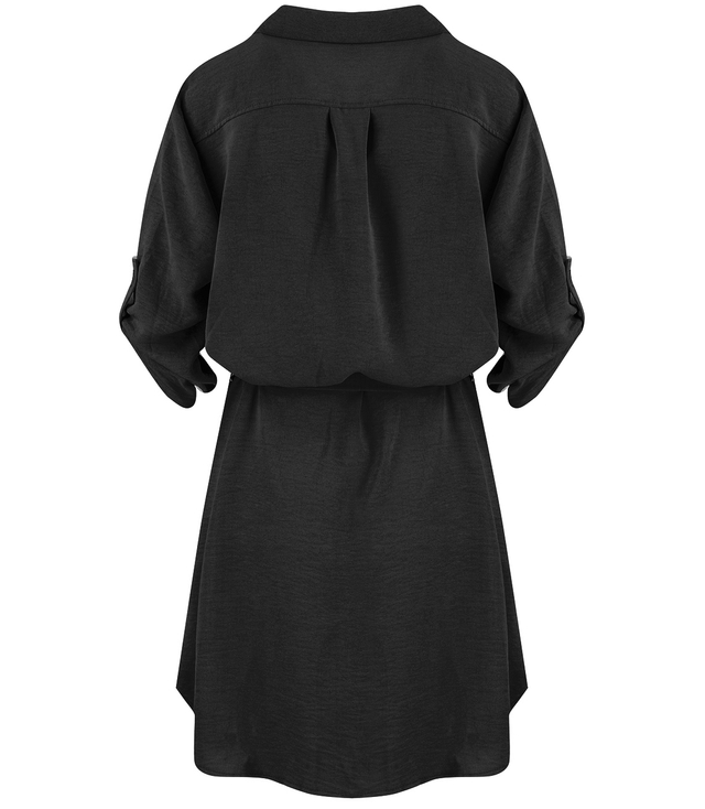 Basic midi tunic shirt dress plus size MARIBEL