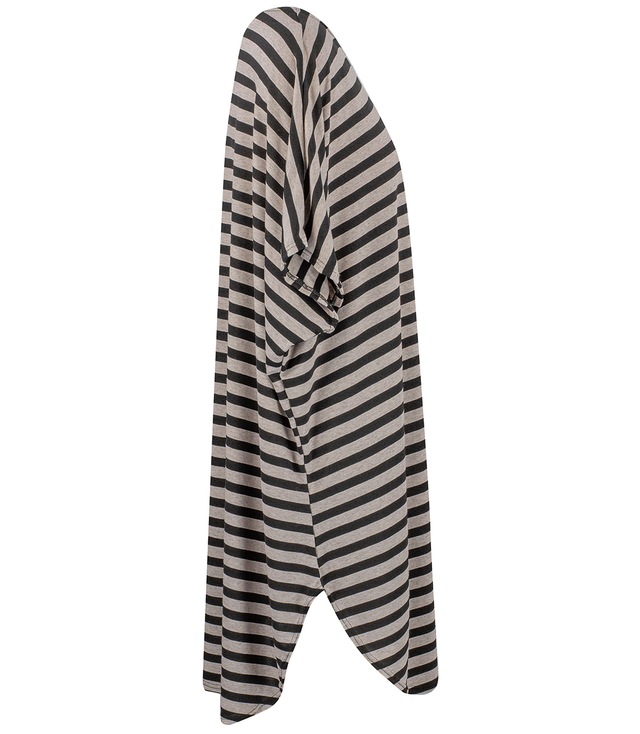 Sukienka tunika plus size w paski casual KALINDA