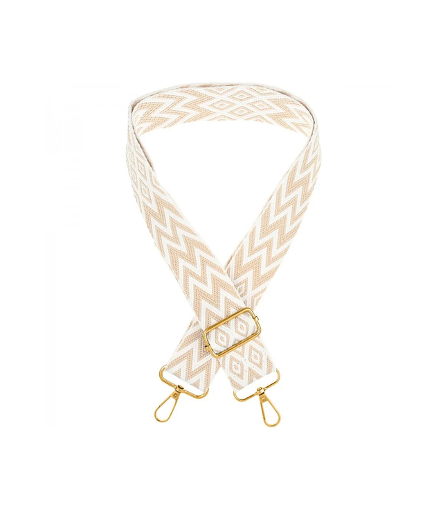 Fashionable braided wide purse strap adjustable