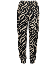 Women's velour pants animal print panther spots HELENA