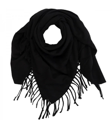 One-color shaik shawl with tassels STELLA