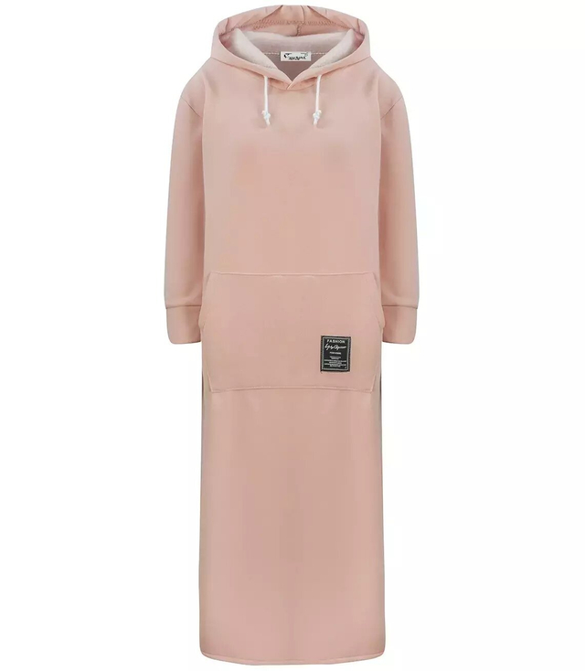 Long sweatshirt oversized tracksuit dress