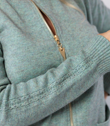 LIVIA melange knit cardigan pullover cardigan