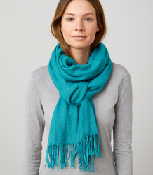 Soft large shawl with tassels uniform classic