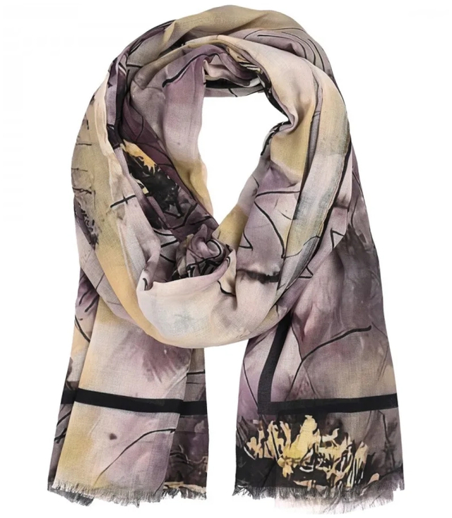 Stylish shawl scarf viscose patterned Elegant 180cmx90cm