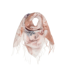 Elegancka damska chusta pełna kwiatów styl i klasa 100x100