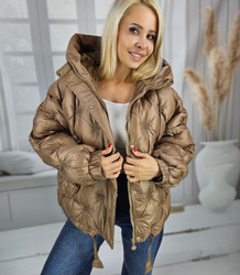 Women's quilted insulated transitional jacket with hood JULIET