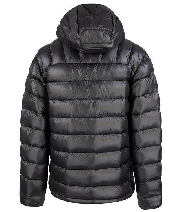 Men's winter quilted jacket with hood 