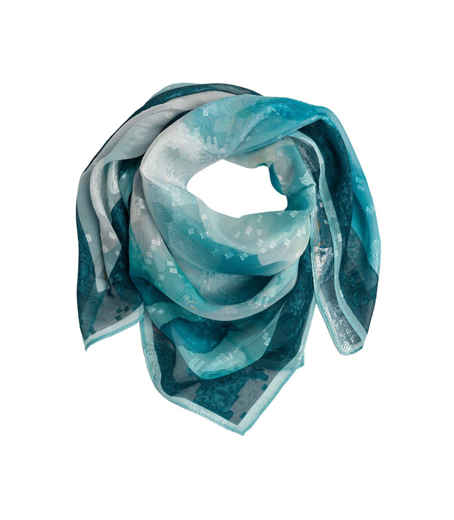 Elegancka kobieca chusta z obłędnym wzorem 70x70