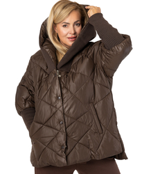 Winter jacket with decorative welts oversize DIAMOND
