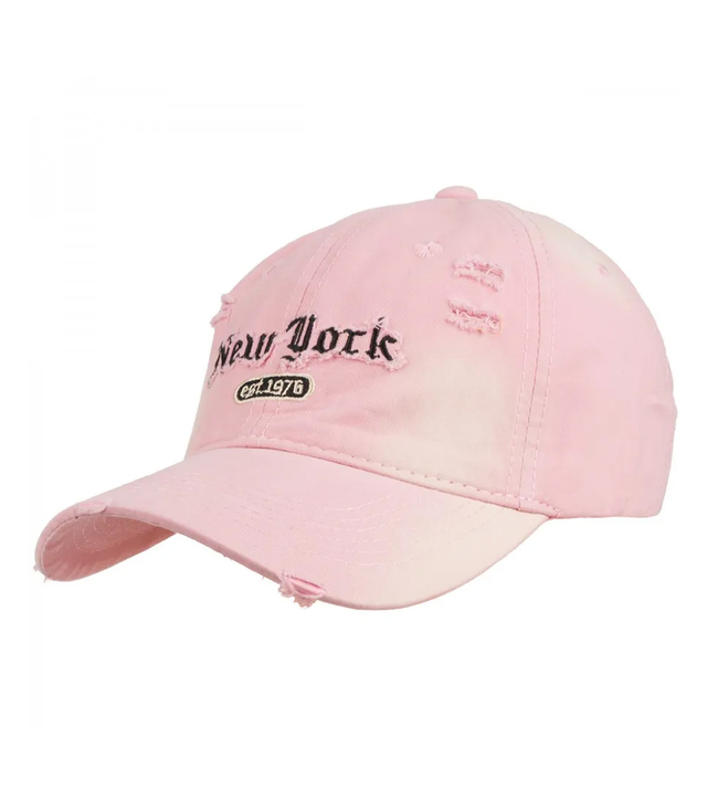 Czapka z daszkiem drapowana z naszywką NEW YORK UNISEX