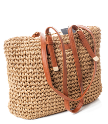 Summer bag shoulder shopper bag braided 