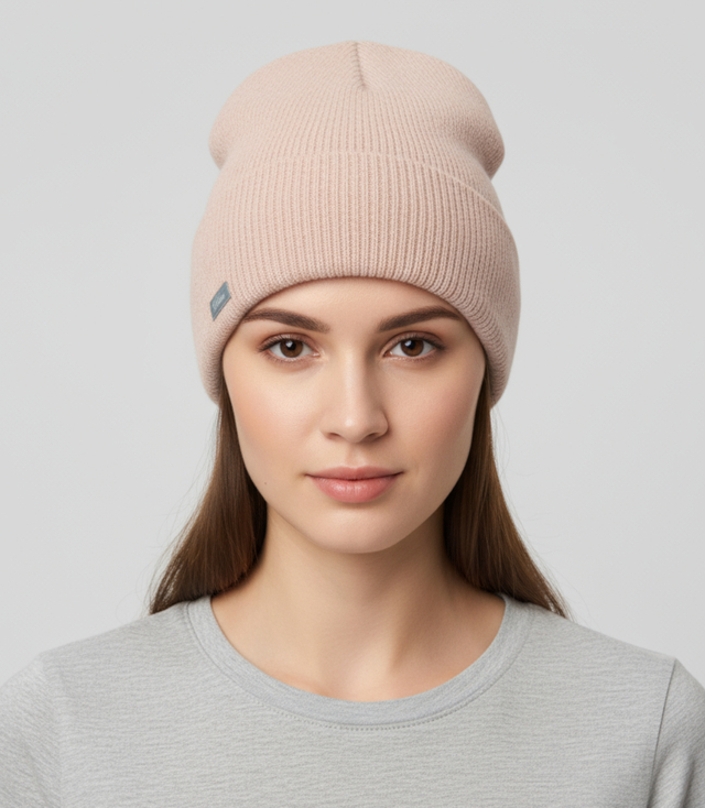 Ciepła czapka unisex Uniwersalna Beanie Jednokolorowa