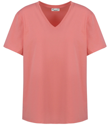 Basic V-neck T-shirt blouse ALDONA