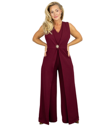 Elegant evening suit wide legs