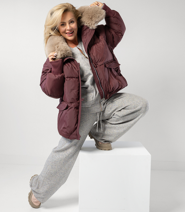 IRMA winter bomber jacket with detachable sheepskin jacket