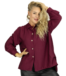 Loose shirt with bow on back longer back LILIANA