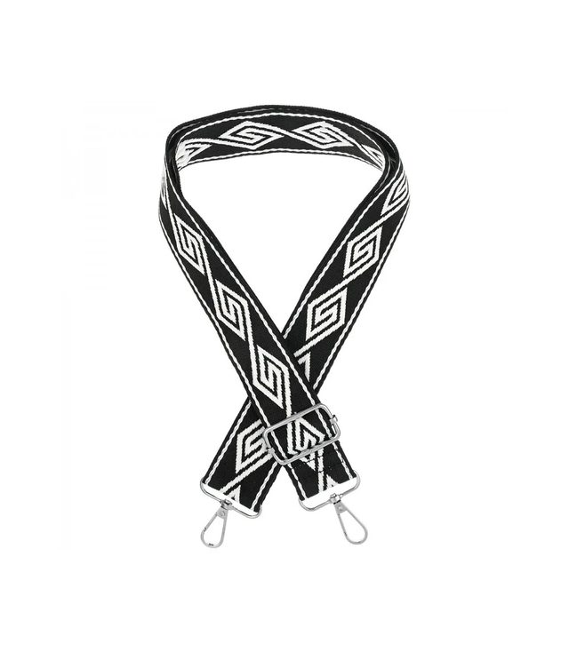 Fashionable braided wide purse strap adjustable