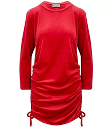 SEXY crinkled velor mini dress