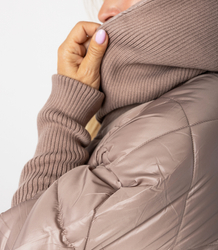 Winter jacket with decorative welts oversize DIAMOND