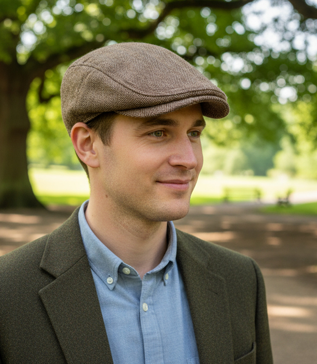 Stylowy elegancki kaszkiet męski uniwersalny