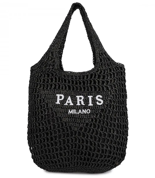 PARIS MILANO summer braided shoulder bag