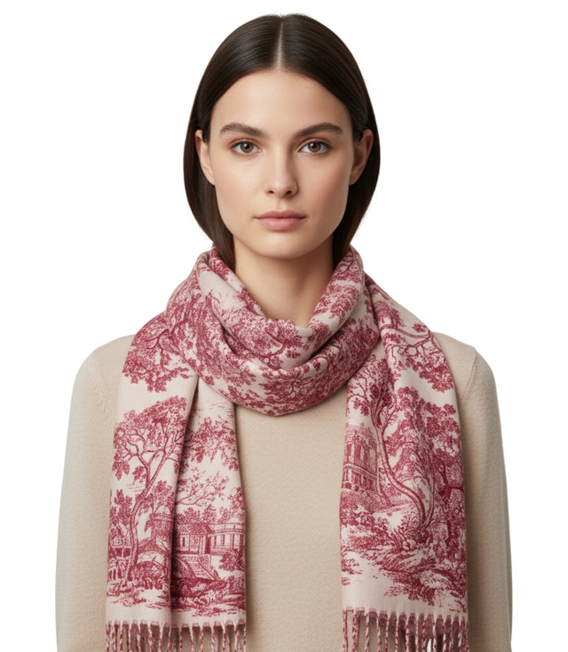 Fashionable women's tassel scarf women's elegant shawl