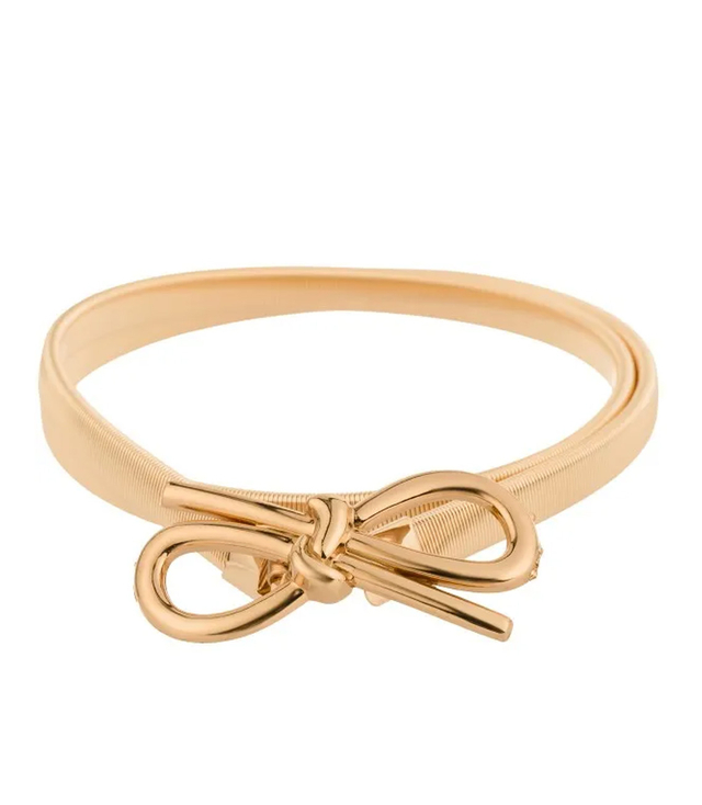 Women's decorative belt for dress with bow